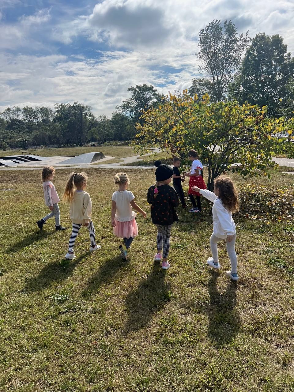 Children enjoying summer activities
