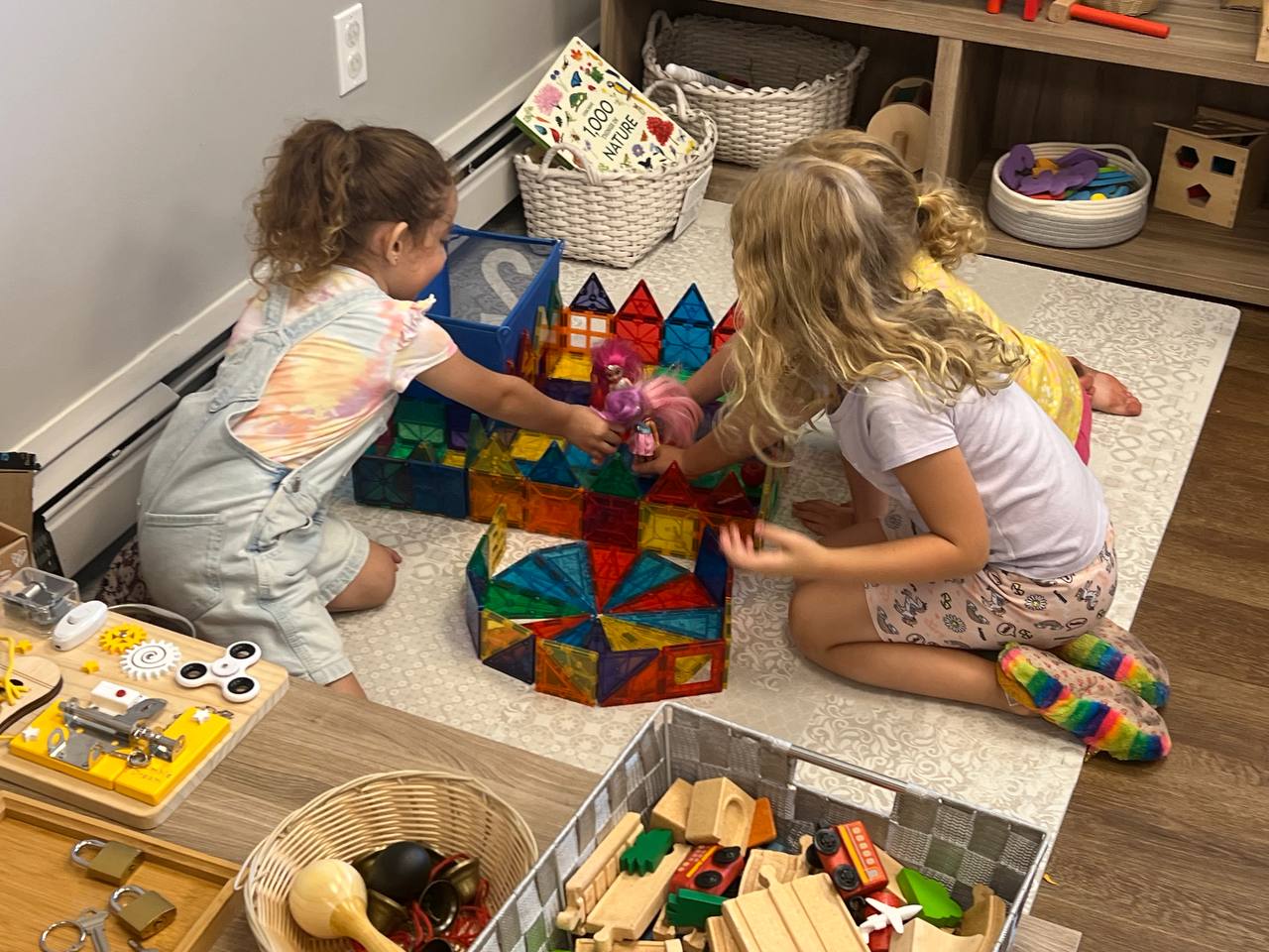 Children engaged in imaginative play
